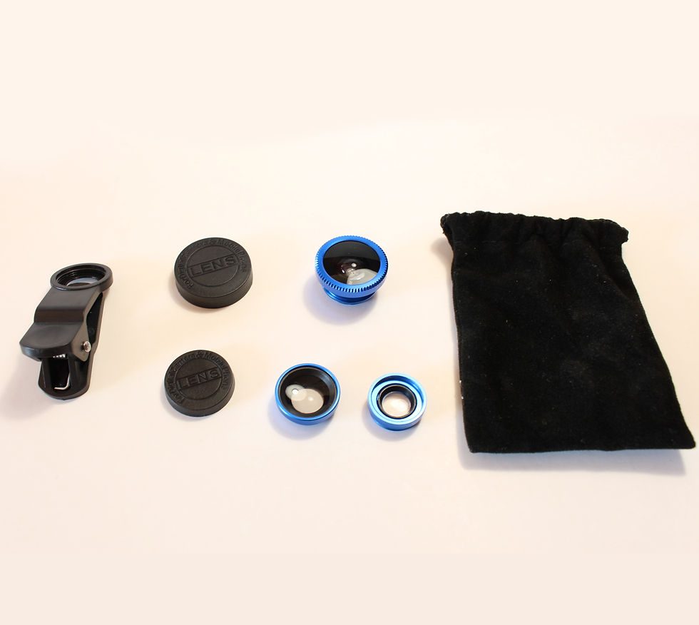 Миниатюра: FishEye 180° 3в1 - Синий объектив для телефон