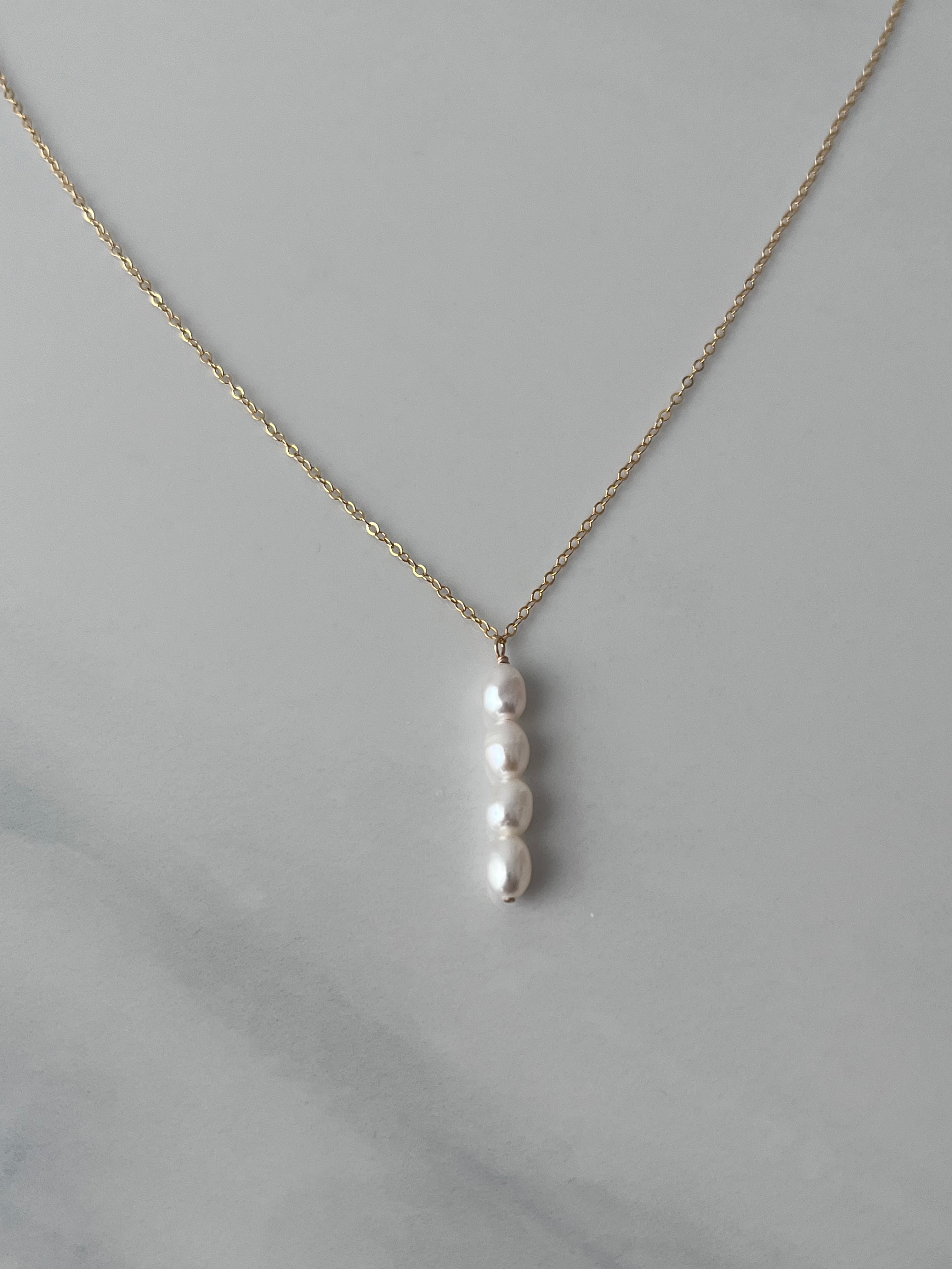 Collier Ling En Perles d'Eau Douce 4-5 mm