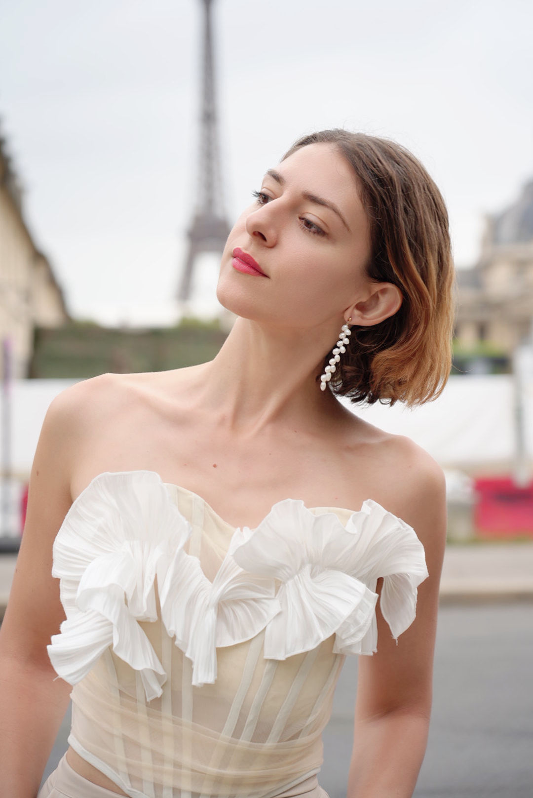 Boucles d'oreilles Alice En Perles d'eau Douce 4-5 mm