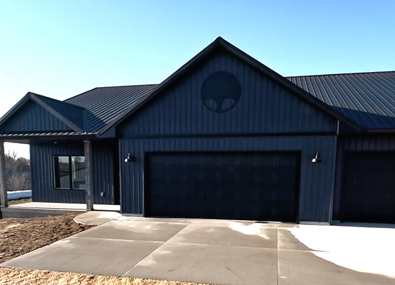 A new house built by custom home builders.