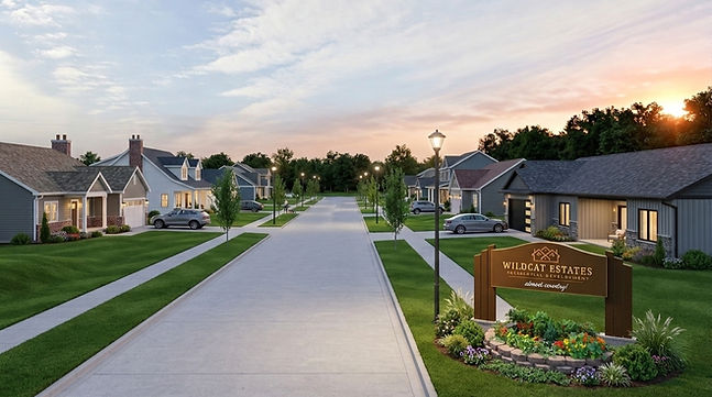 Wildcat Estates with Sign