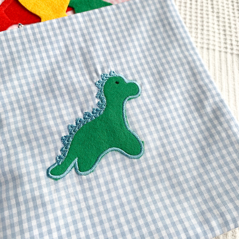 Miniaturbild: Vichy Karo Stoff Babybuch/ Fühlbuch