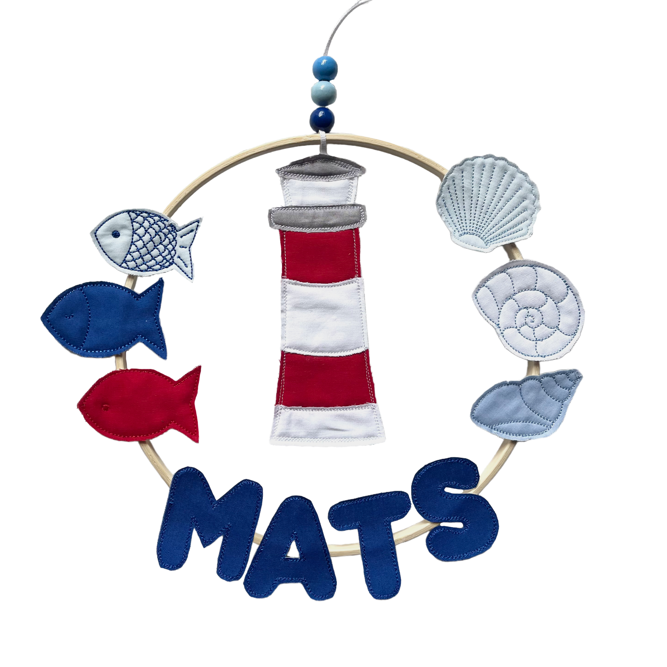 Türkranz/ Türschild/ Namensschild "Leuchtturm" für das Kinderzimmer mit Namen