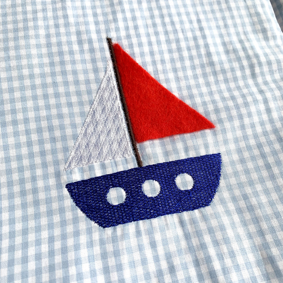 Miniaturbild: Vichy Karo Stoff Babybuch/ Fühlbuch