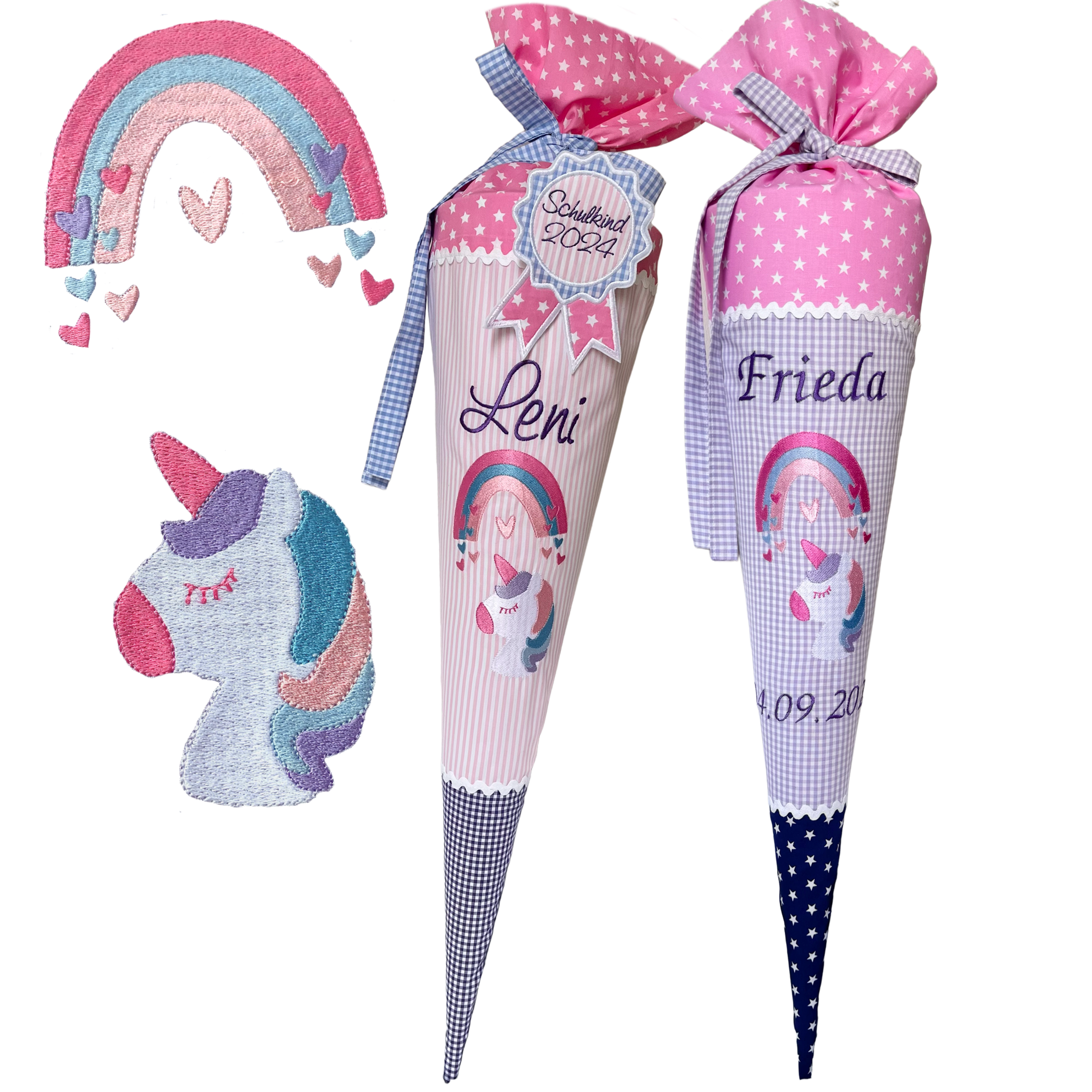 Schultüte "Einhorn mit Regenbogen" 70cm oder 80cm