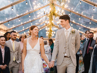 Bride and groom sharing a quiet moment during their wedding celebration in Calgary