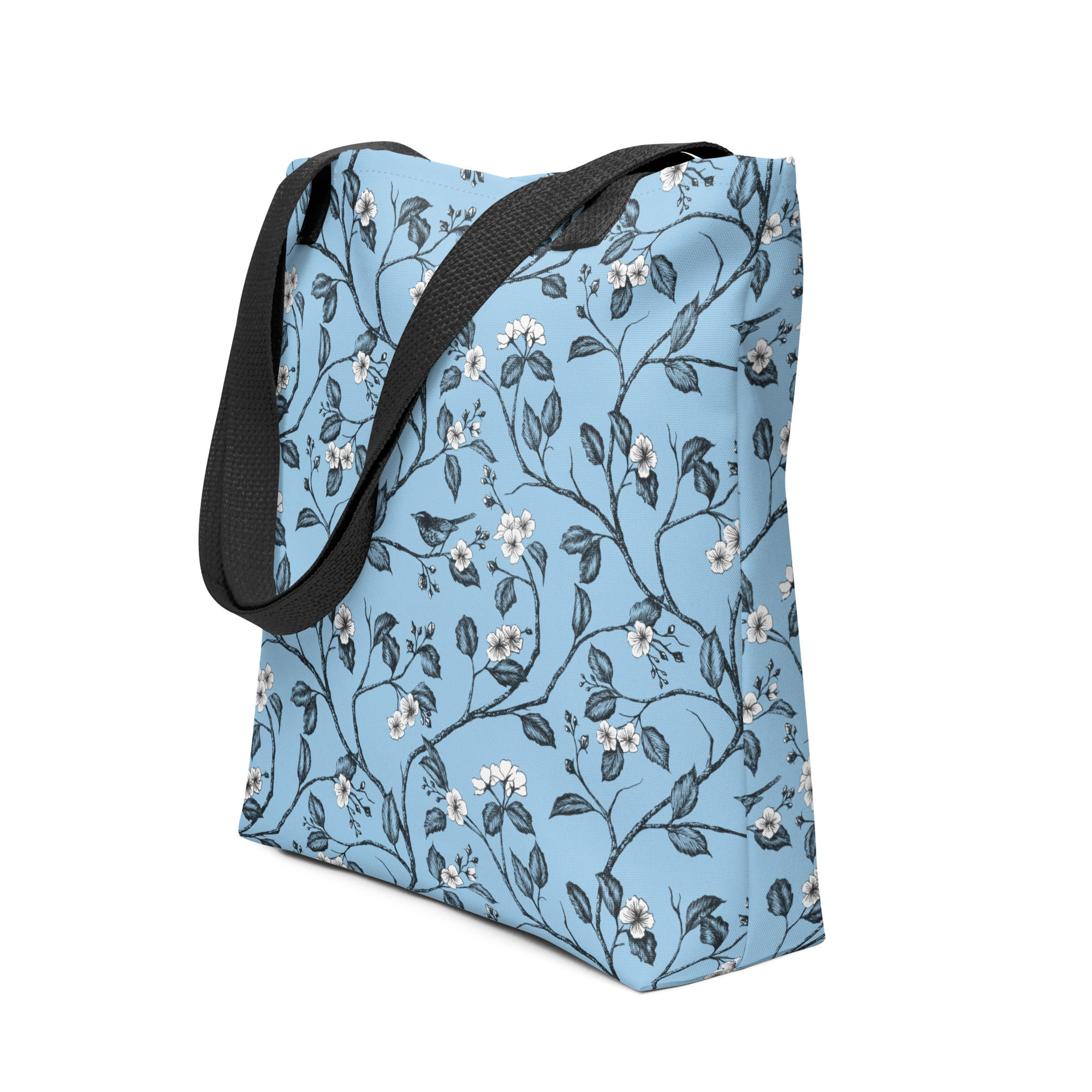 Chateau de Colombe Warbler Toile Tote bag, multi-blue