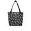Thumbnail: Chateau de Colombe Warbler Toile Tote bag, reverse black