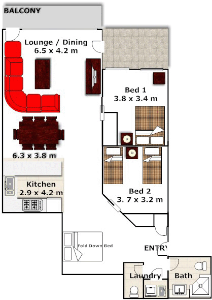 Mountain View Chalet floor plan