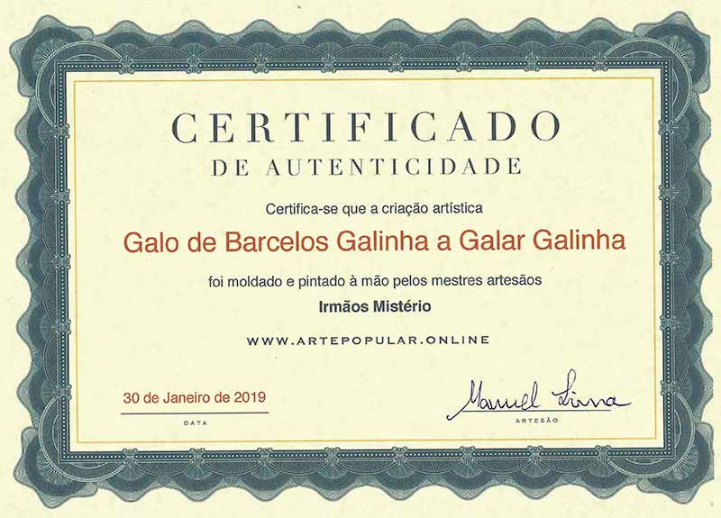 Miniatura: Galo de Barcelos Galinha a Galar Galinha (RB)