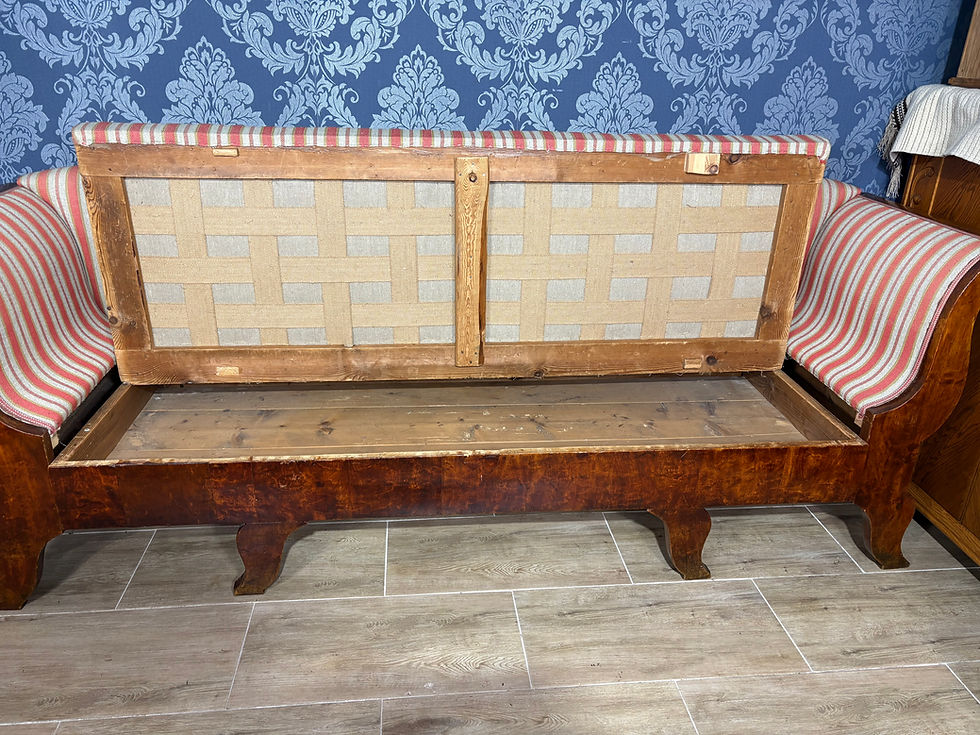 Miniatura: Oryginalna kanapa biedermeier, kanapa antyk