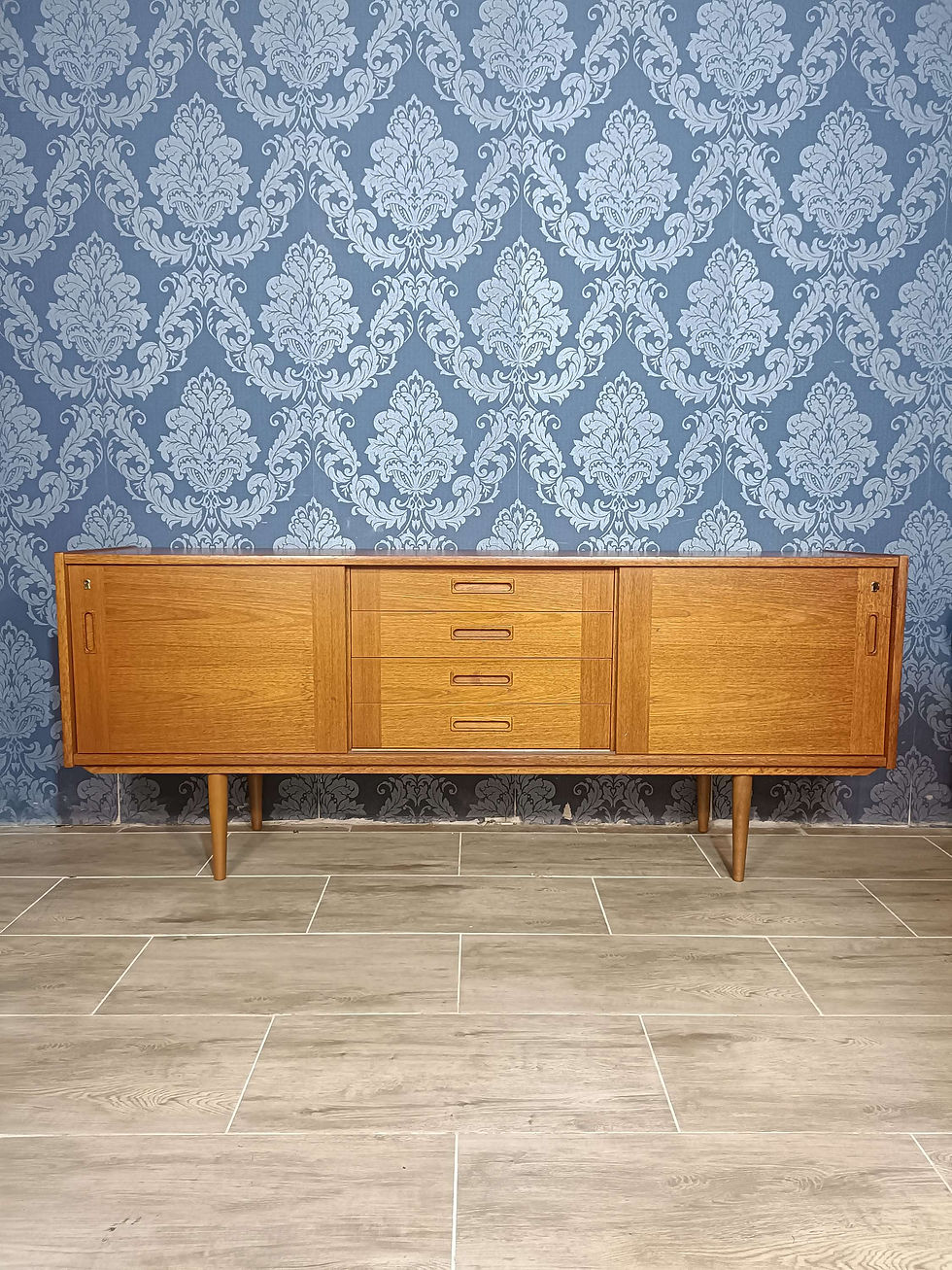 Duńska komoda vintage, sideboard skandynawski