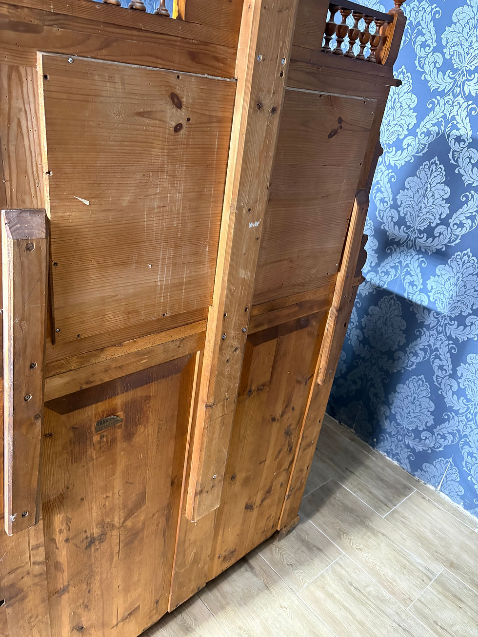 Miniatura: Eklektyczna komoda z lustrem, komoda antyk w bdb stanie