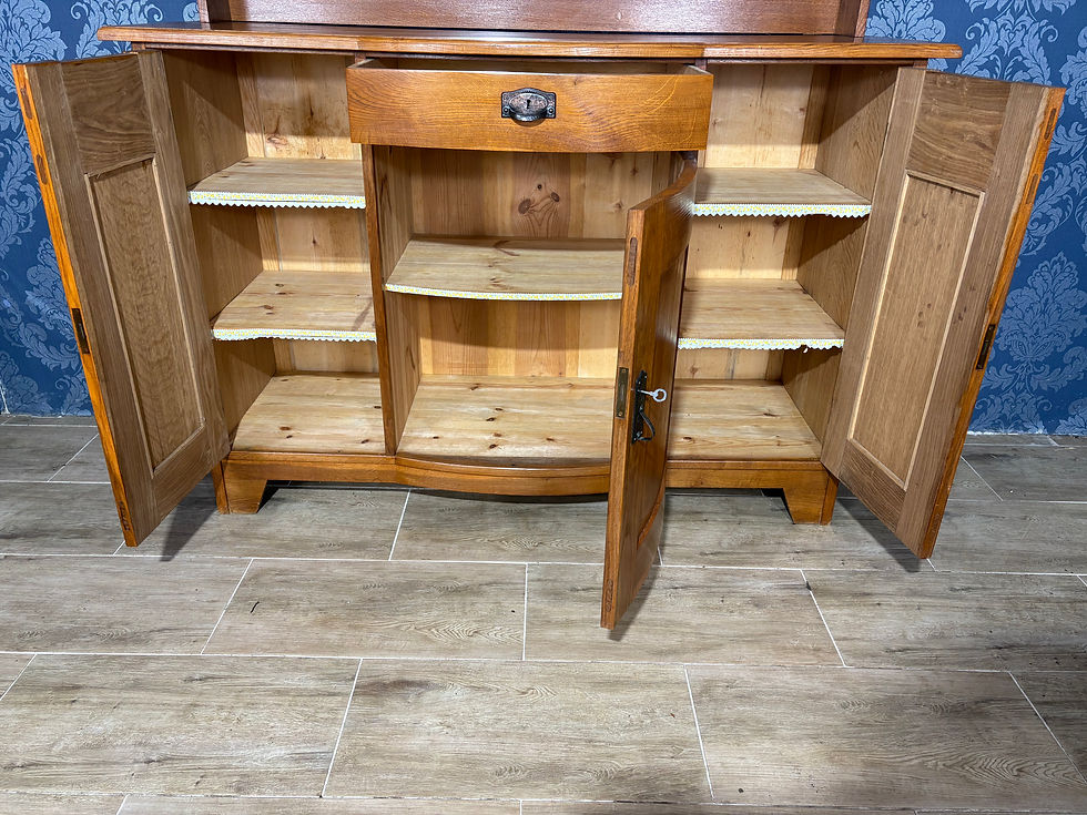 Miniatura: Drewniana komoda secesyjna antyk, kredens secesja w bdb stanie, bufet