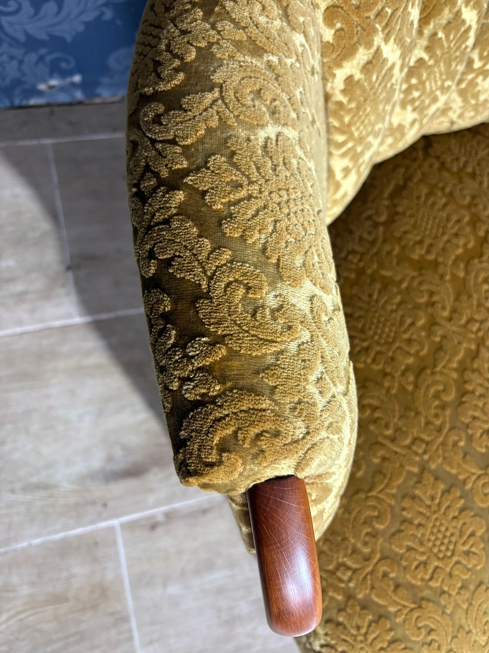 Miniatura: Elegancki zestaw ludwikowski sofa i fotel, komplet wypoczynkowy ludwik