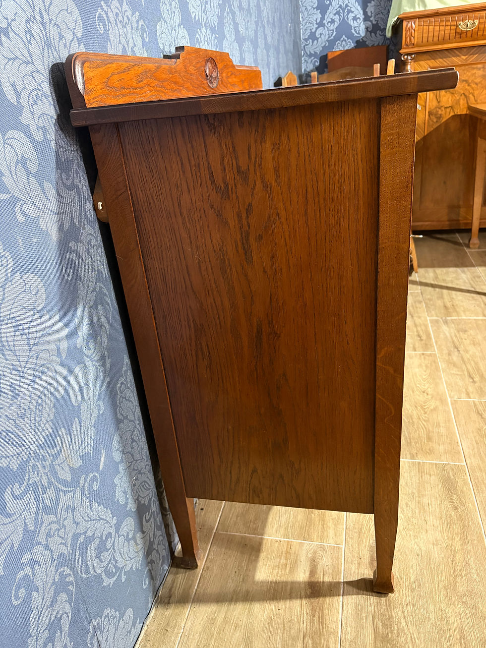 Miniatura: Drewniana komoda secesyjna, komoda vintage, szafka antyk w bdb stanie