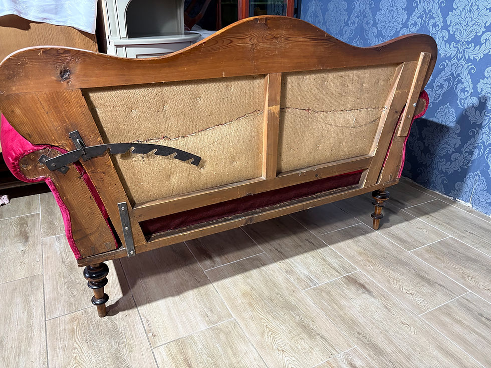 Miniatura: Elegancka sofa antyk w bdb stanie, kanapa eklektyczna