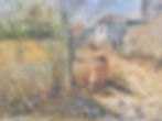 Rustic impressionist painting for group art classes