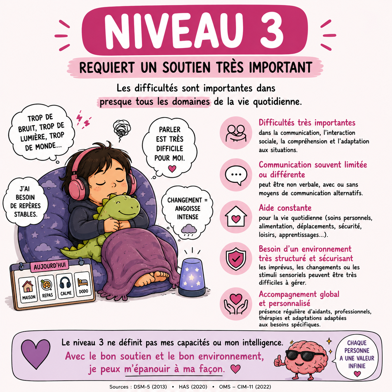 Autiste niveau 3