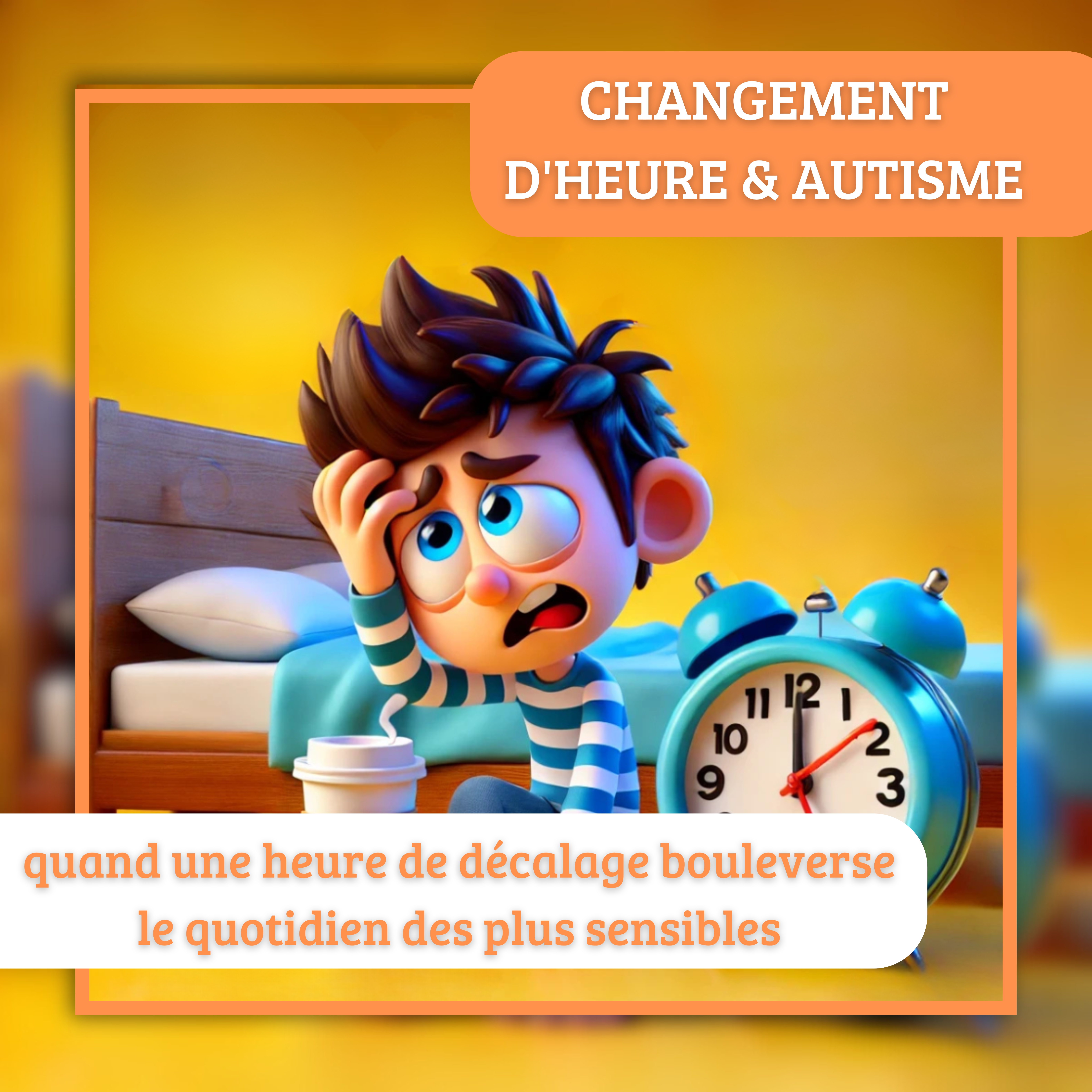 Autisme et changement d'heure - quand une heure de décalage bouleverse le quotidien des plus sensibles