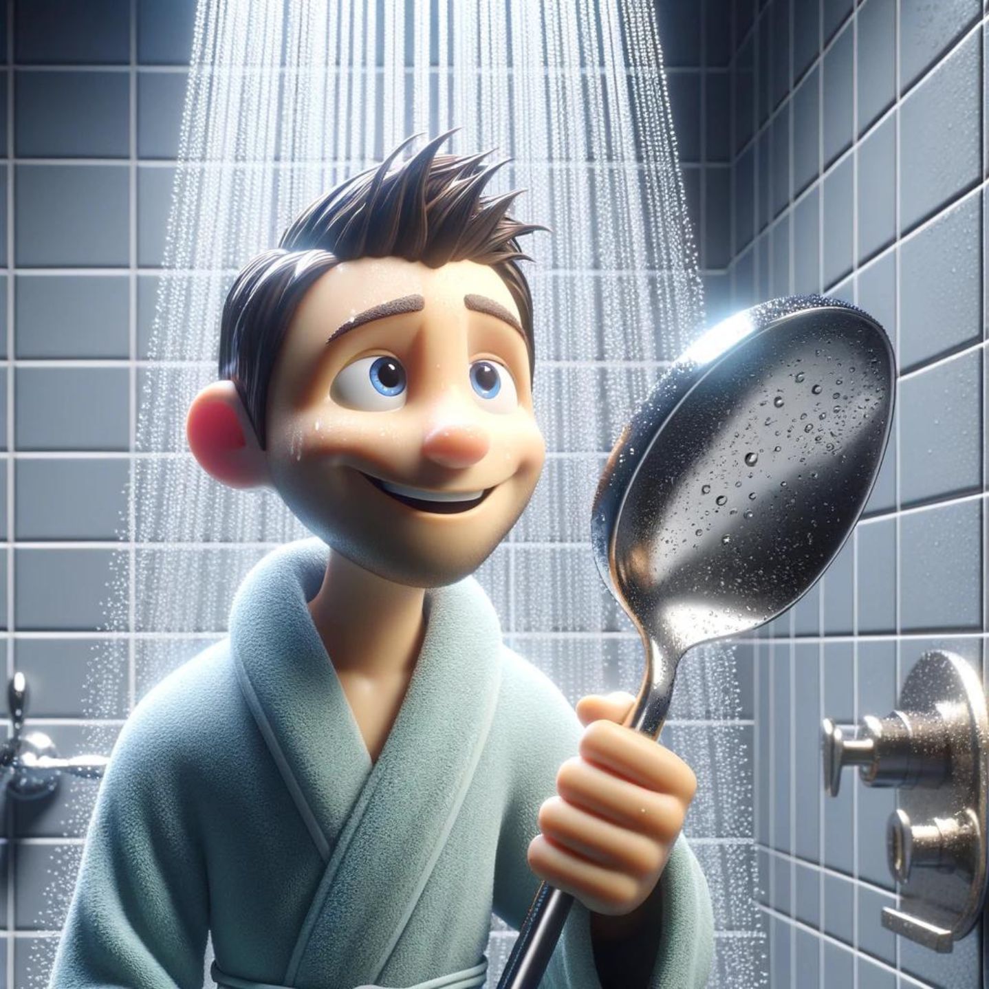Douche = 1 cuillère