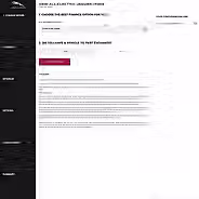 A snippet of the JLR website to purchase a new vehicle