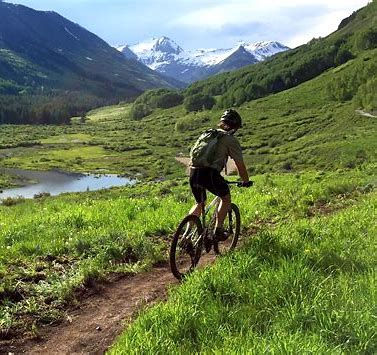 Biker on the Great Divide