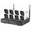 Thumbnail: 2.0 Megapixel 8 -Camera 8-Channel Plug-and-Play Wireless NVR Kit System K9608-PA