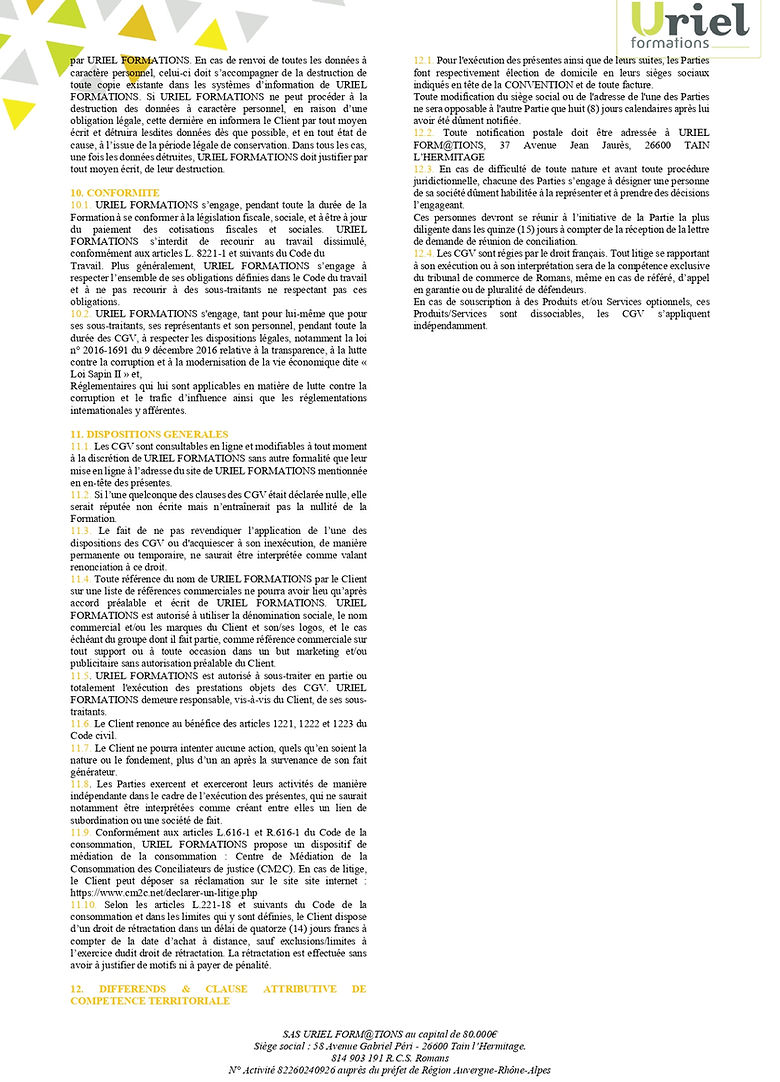 CGV URIEL FORMATIONS - 4