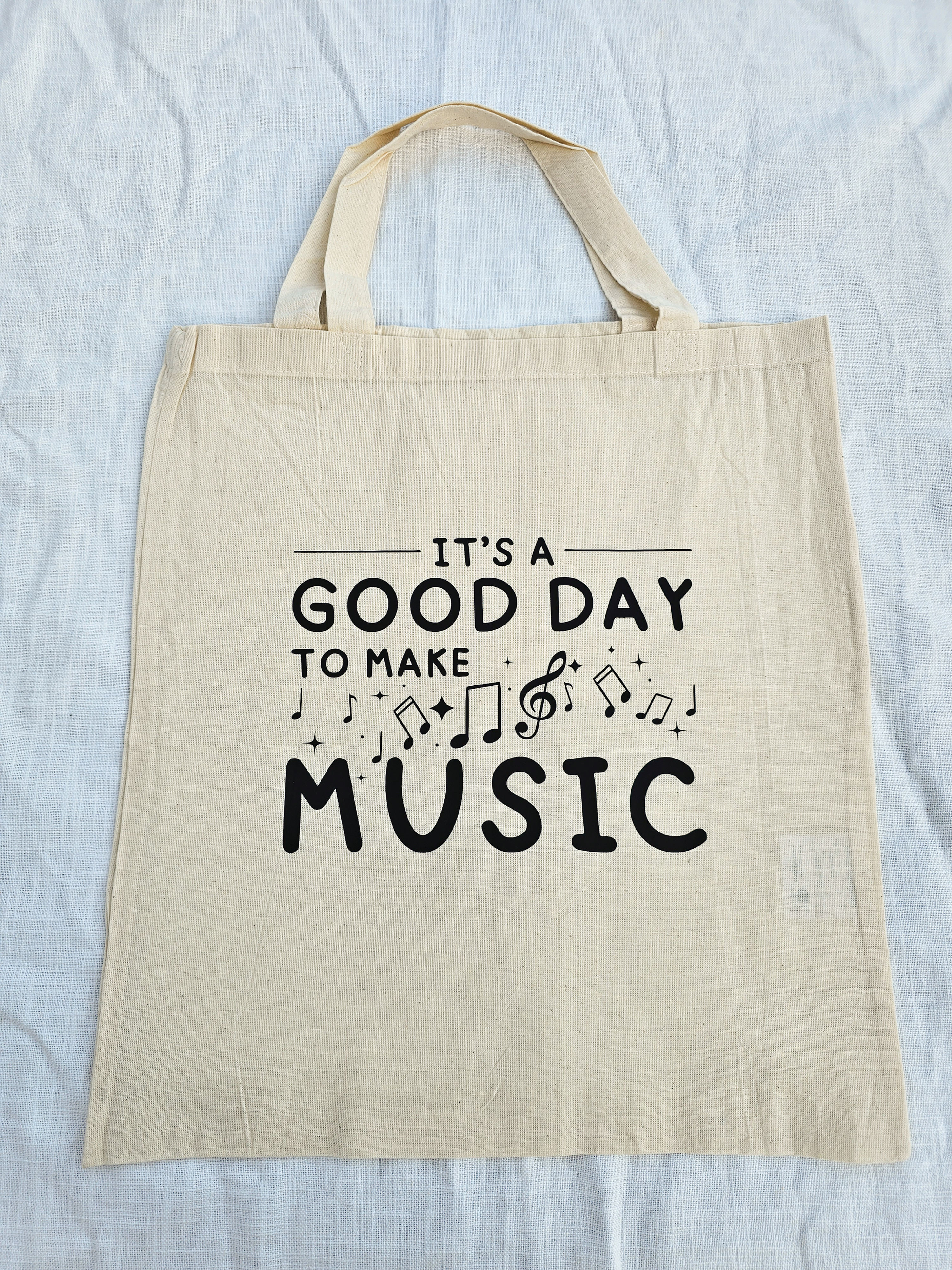 Notentasche Baumwolle, It's a good day to make music