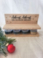 Nachhaltige Alternative für einen Adventskranz aus Holz mit 4 Teelichtern