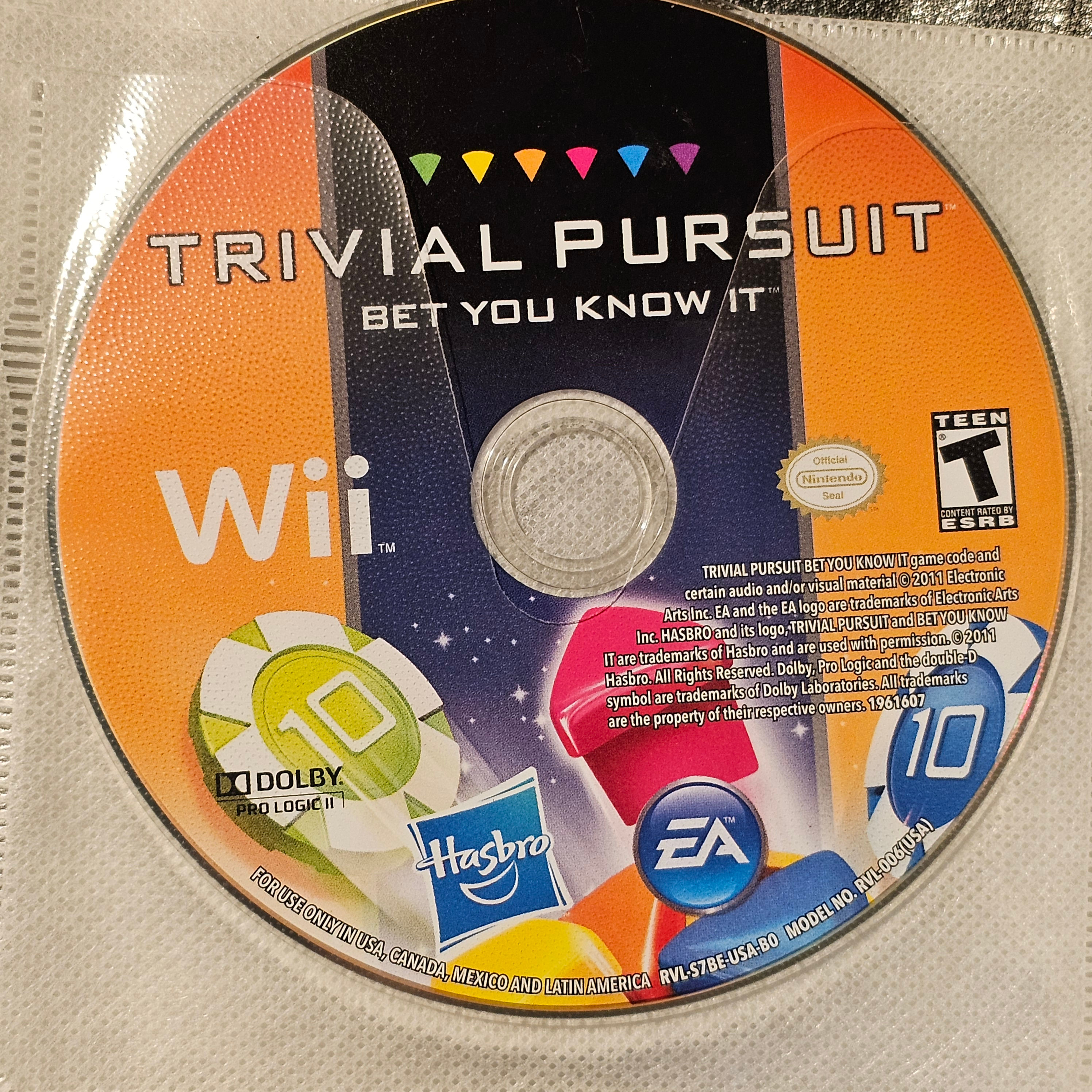 Trivial Pursuit Bet You Know It