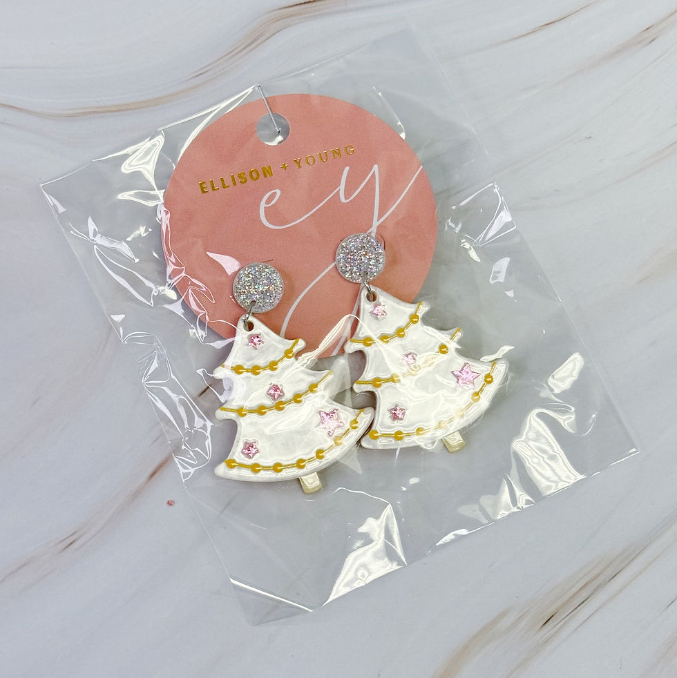 Miniaturbild: Merry Magic Christmas Tree Earrings