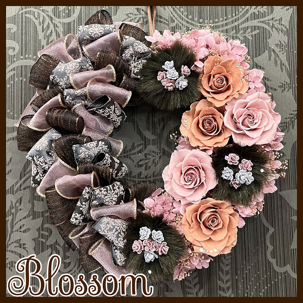 プリザーブドフラワー2026,1月のレッスン課題