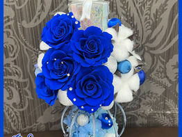 プリザーブドフラワー2025,11月のレッスン課題