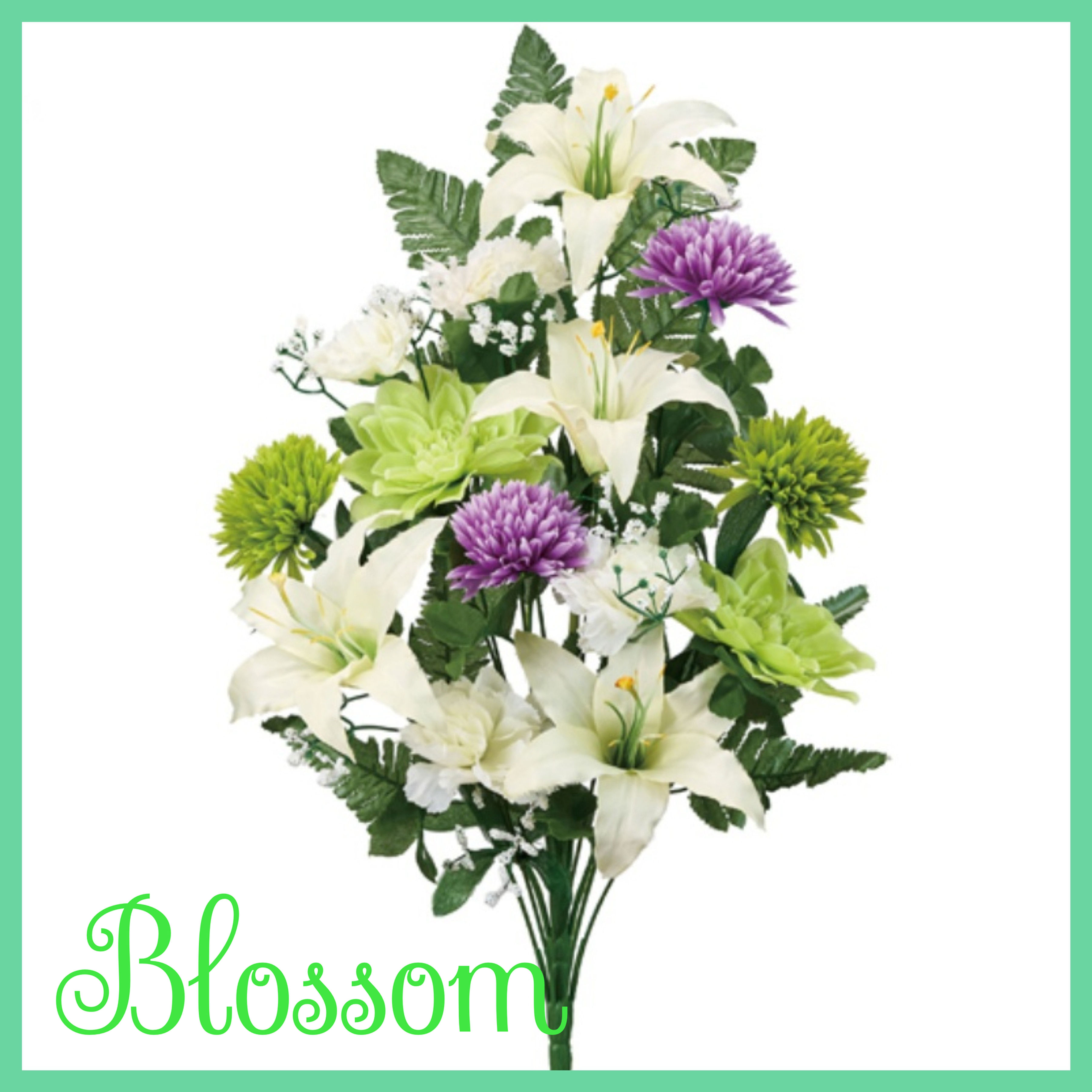 造花のお供え(グリーン)