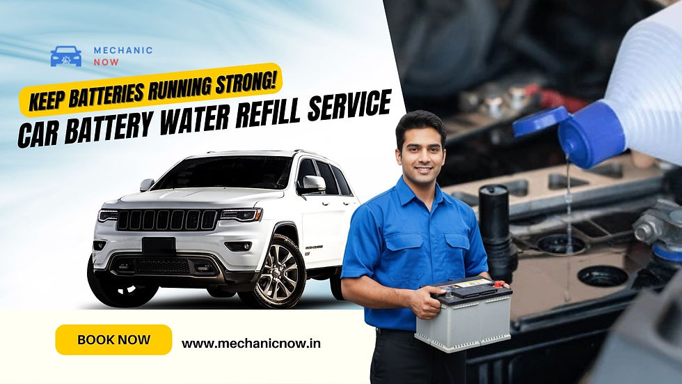 car battery water service