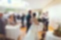 Couple entering the Hilarium for their wedding breakfast