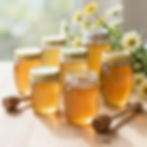 Jars of honey