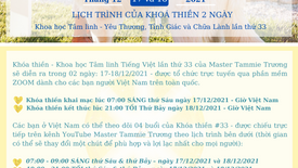 ✨ THÔNG BÁO KHÓA THIỀN KHOA HỌC TÂM LINH - LẦN THỨ 33 - MASTER TAMMIE TRƯƠNG