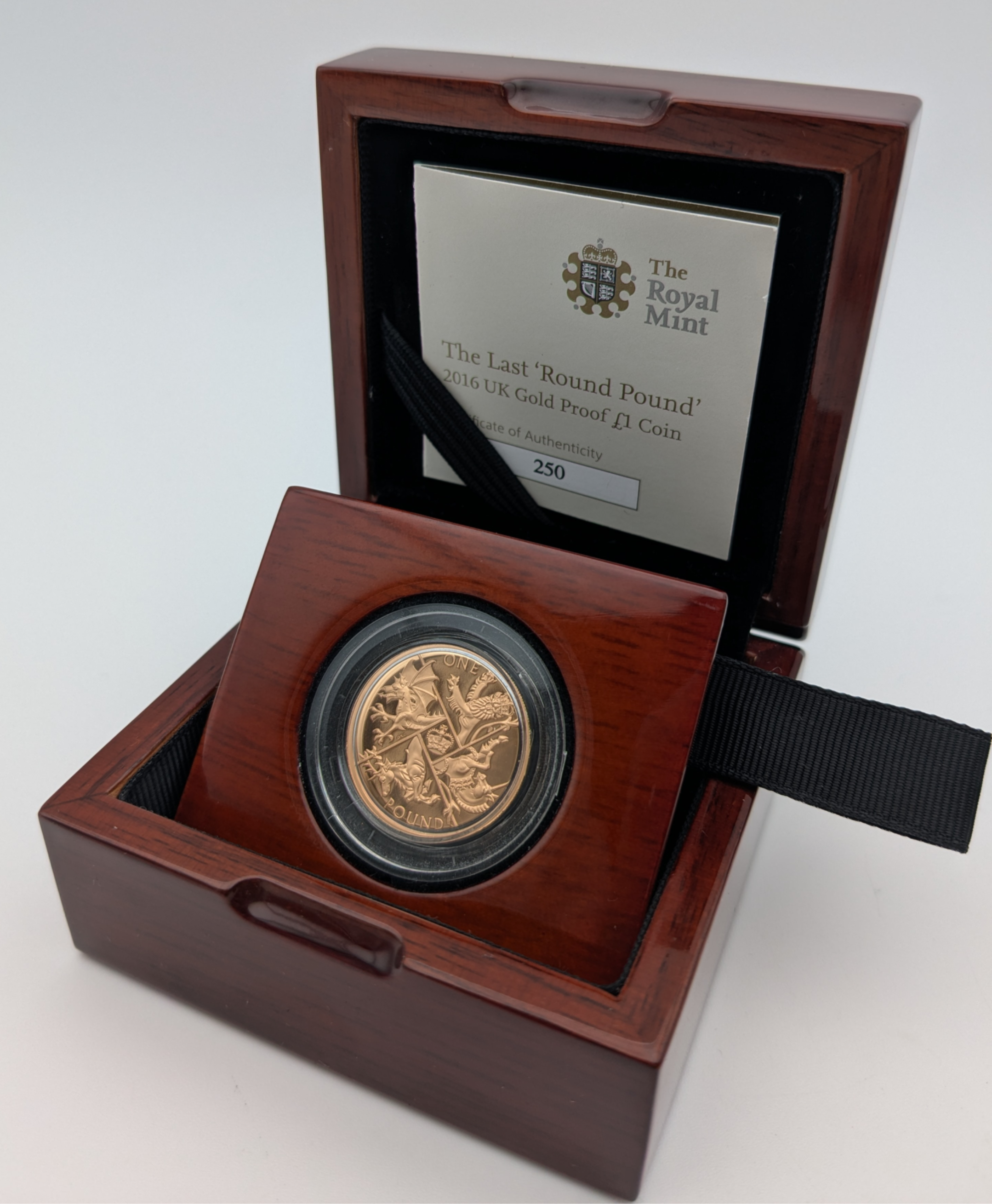 2016 The Last Round Pound £1 Gold Proof Coin
