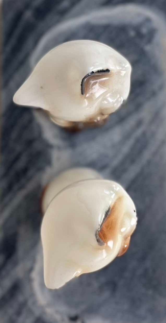 Thumbnail: Vintage retro pair of ceramic cats, 1960's Japanese export ceramics.