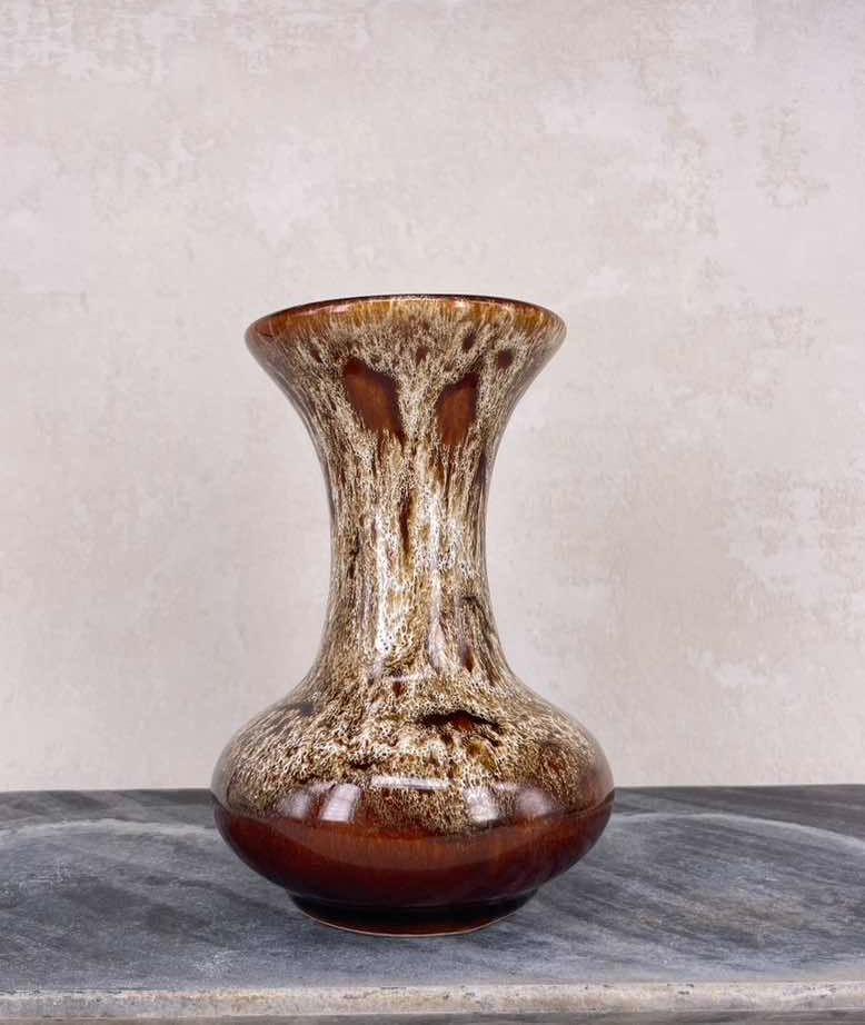 Vintage Fosters Pottery Stoneware Vase - Signed.