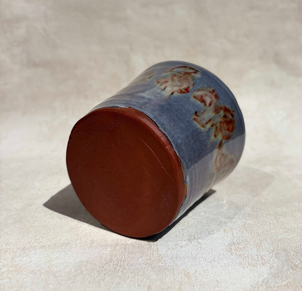 Thumbnail: Vintage Campden Pottery Stoneware Vessel by Jane Sankey - Signed Studio Pottery. Studio signed ceramics.