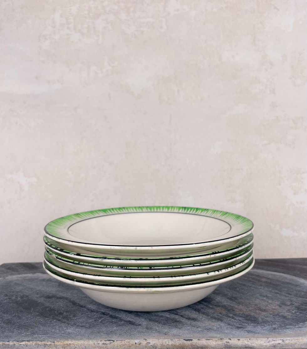 Thumbnail: Vintage grassmere bowls sets plates, matching grassmere bowls, rare collectable vintage bowls. 1930's bowls, 1920's decor.