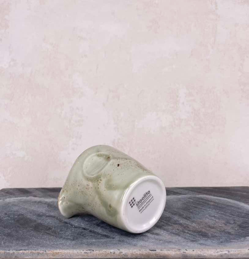 Thumbnail: Collectable ceramic jug, small cream green glazed jug, Steelite vintage jug cream glazed hand made creamer 1960's kitchenware