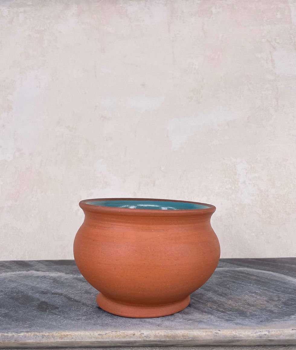 Thumbnail: Rustic kitchen decor ovenware, earthen ware, hand thrown hand glazed, signed and stamped, collectable 1960's. country decor.