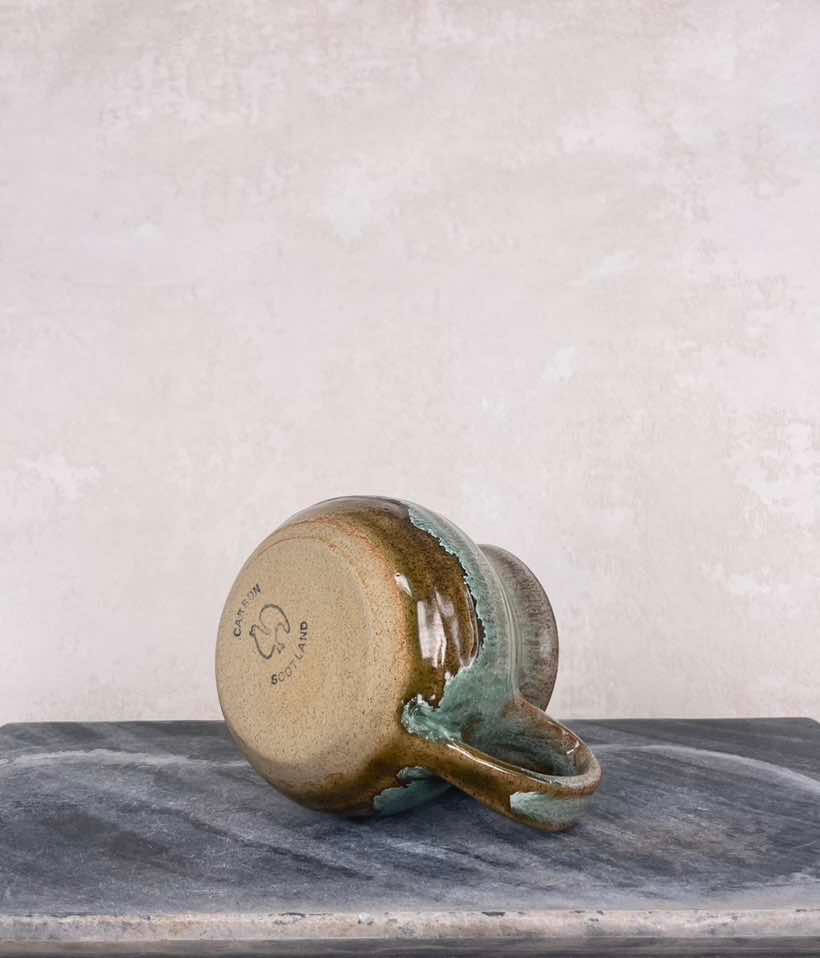 Thumbnail: rustic jug, mid century decor, boho chic, studio jug Scottish Pottery, Carron, Collecatble. c.1970.