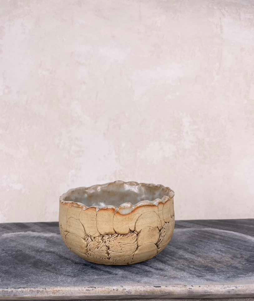 Thumbnail: Rustic ceramic artisan bowl, handmade pottery uk, hand formed organic eco bowl, sustainable pottery bowl, boho chic, eclectic