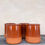 Thumbnail: vintage french salt glazed terracotta La Fermiere yougurt pots, set of 6 rustic kitchen.